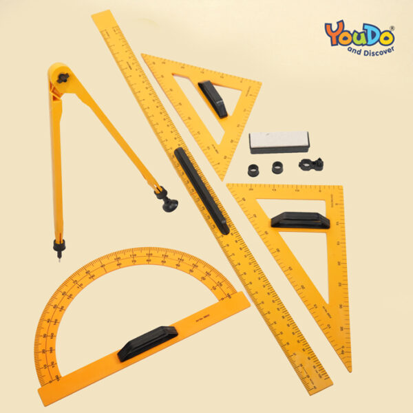 Jumbo Geometry Box (Transparent & Magnetic ) , Youdo Maths Products
